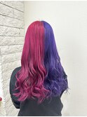 ピンクパープルツートン