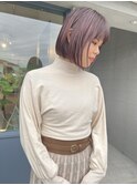【ナチュラルボブ/前髪あり/イメチェン/20代/30代／40代】
