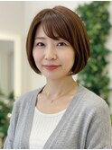 30-40代にオススメ★大人ナチュラル丸みボブ