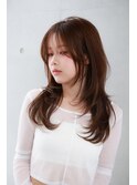 似合わせ顔周りカット/韓国ヘア/透明感カラー