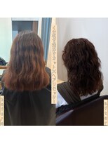 サロン マーニ(salon m ni)&nbsp;ヘアリセッター×くせ毛ミディアム
