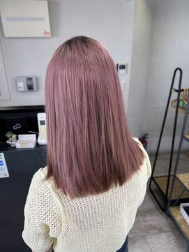プライズ 所沢プロぺ通り店(prize) ピンクベージュブリーチカラー韓国風レイヤーカット所沢