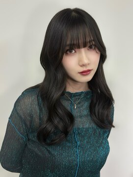 ルアン 上通り(ruen) 髪質改善 ロングヘア ブルーブラック 黒髪 熊本