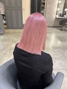 リンドトウキョウ ウメダ(LINDO TOKYO) 梅田/ブリーチ/ピンク/ホワイトピンク/ボブ/髪質改善