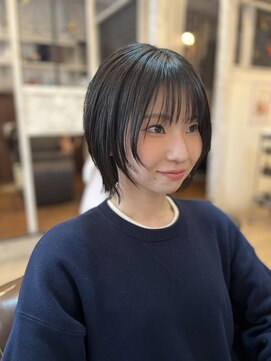 クッキー ヘアーアンドメイク(COOKIE Hair&Make) 【COOKIE】自然な丸みが可愛い　縮毛矯正で作るコンパクトボブ
