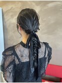 あみ下ろしヘアセット♪