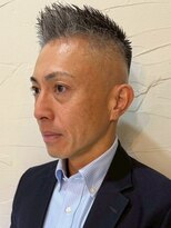 ディスイズバーバーセカンド(THIS IS BARBER 2nd)&nbsp;スキンフェード アップバング ビジネスヘア メンズショート