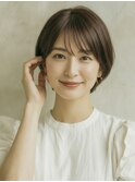 ショートボブ髪型20代30代40代50代前髪あり前髪なし面長丸顔越谷