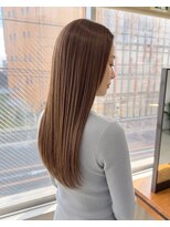 零秒女髪 千里丘店&nbsp;髪質改善で叶える上品な艶ロングストレート艶髪美髪艶カラー艶感
