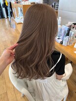 サラビューティーサイト 九大学研都市店(SARA Beauty Sight)&nbsp;ミルクティベージュカラー/ケアブリーチカラー/ロングスタイル