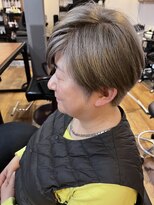 ラタ(raTa)&nbsp;白髪ぼかし髪質改善カラーショート