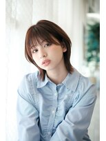 ヘアラウンジ アンリオ(hair lounge an rio) 顔まわりレイヤーの外ハネボブ