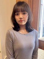 ラパンセ ブルー(LA PENSEE BLEU)&nbsp;くびれミディアム 顔まわり レイヤー