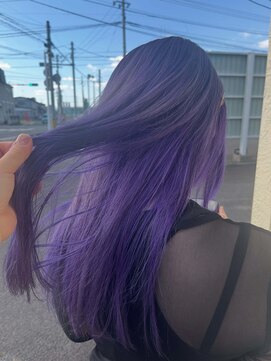 ヘアデザインフルーヴ(hair design fleuve) パープル