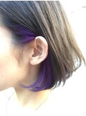 インナーカラー　パープル