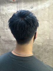 透明感ブルーアッシュグレージュカラー韓国ヘアー黒髪ネビージュ