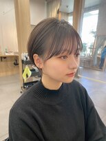 サンド 表参道(sand)&nbsp;ショートボブ20代30代40代イヤリングカラー大人可愛い