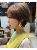【Laff】20代30代40代前下がりショートボブ丸みショート