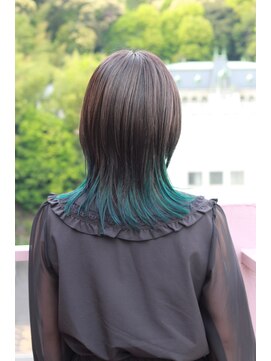 ビアージュ(Viage) #塩基性カラー #グリーン #ターコイズ #ウルフ #インナーカラー