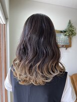 エルフゥ(Elle fou)&nbsp;グラデーションカラー　くすみカラー　ベージュ