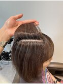 【脱白髪ぼかしハイライト】×グレーベージュ