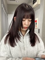 サイン 渋谷(SIGN)&nbsp;ザクザクレイヤーカット巻き方簡単ミディアムロング韓国表参道