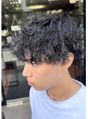 #縦落ちパーマ#波巻きパーマ#メンズパーマ