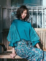 モッズヘア 越谷(mod's hair)&nbsp;透明感ダークアッシュかきあげ前髪こなれボブパーマtk越谷