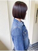 "久保田"ミニボブ切りっぱなし内巻きヘア簡単アレンジ