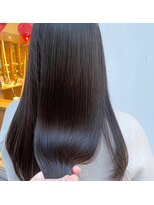 シェリー 仙台(Cherie)&nbsp;髪質改善★ハイライトブルーブラック白髪染めロングウルフ