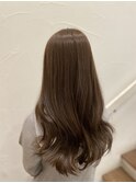ブリーチをしないナチュラルベージュカラー