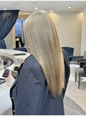 ハイトーンカラーブロンドベージュミルクティーベージュ