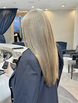 エアー 青山(AIR) ハイトーンカラーブロンドベージュミルクティーベージュ