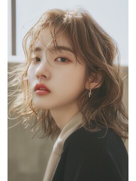 ラナ 新宿(lana) ミディアム/パーマ/似合わせ/ハイトーン/【lana hair新宿】