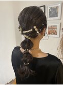 編み下ろし☆結婚式☆お呼ばれヘア