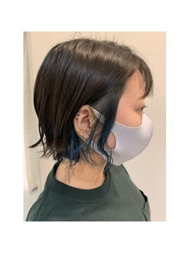ニューヨークニューヨーク 大久保店(NYNY) 【華やかさUP！ショートボブ×インナーカラー】トレンドヘア☆
