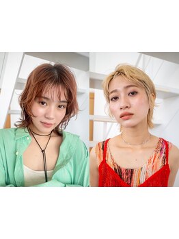 インナーカラーやハイライトのデザインで貴方だけのカラーを。さりげないオシャレで色落ちの過程も楽しむ♪