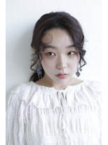 メルカ 天王寺(melca.) ポニーテールアレンジ顔まわりカット