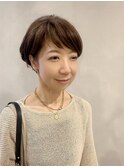 【content Yumi】大人の丸めショートボブ