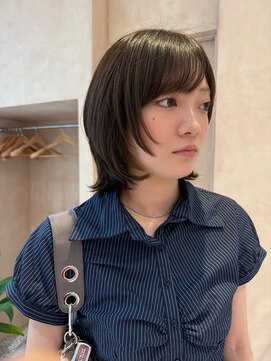 オン キャナルシティ博多前店(on) 【晴音】ボブウルフ/顔周りレイヤー/艶髪/20代/博多