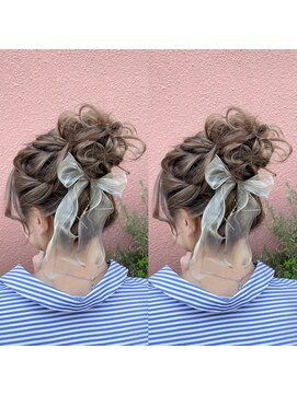 ベイビーズブレス(Baby's breath) 【アップスタイル】#ヘアセット #岡山 #倉敷