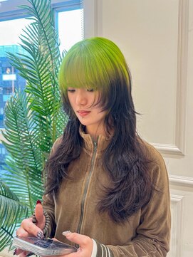 ニューヨーク ニューヨーク 河原町オーパ店(NYNY) ＊ロングウルフレイヤーカットルーツカラー