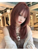 アリスバイアフロート 自由が丘(ALICe by AFLOAT)&nbsp;>>ハッシュカット×ブリーチなしダブルカラーピンクカラー