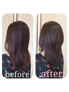 大人女性のための髪質改善カラー　ピュアベージュブラウン