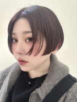 ルルズ(LULUS) ぱつっとショートボブ/チェリーブラウン