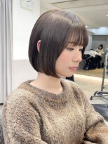 グラフ 鎌倉(GRAFF) 大人可愛い20代30代40代前下がり丸みボブ/ミニボブ/ベージュボブ