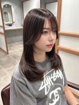 シャルム 溝の口店(charme)&nbsp;ワンホンレイヤーニュアンスウルフダークブルー