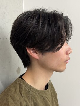 ガーデンタチカワネクスト(garden tachikawa next) 大人男子センターパートウルフ毛流れニュアンスパーマ20代30代