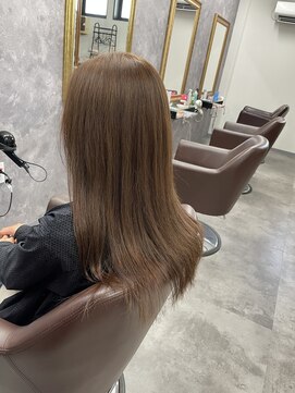キュアスペース(CURE SPACE) 気になる白髪も染めながら透明感抜群のヘアカラー☆