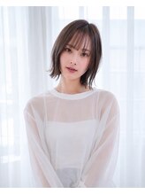 ヘアメイク アージュ 新宮店(HAIR MAKE age) 切りっぱなし アッシュブラン